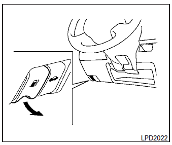 The fuel-filler lid release is located below the