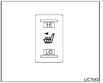 The front seats are warmed by built-in heaters.
