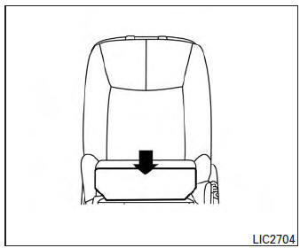 A storage pouch is located on the front of the