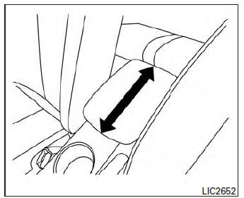Slide front armrest (if so equipped)