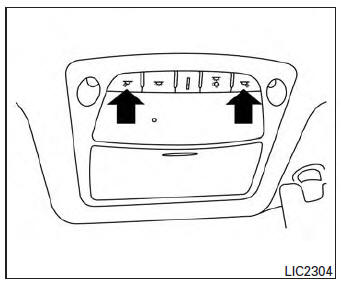 Push the button to turn the map lights on. To turn