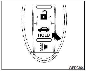 Press the  button for longer than