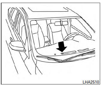 The sunload sensor (if so equipped), located on