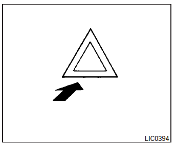Push the switch on to warn other drivers when