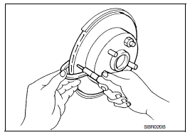 Rear disc brake : brake burnishing